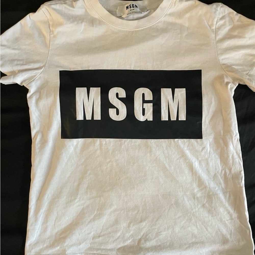 MSGM White T-Shirt for Men/Women